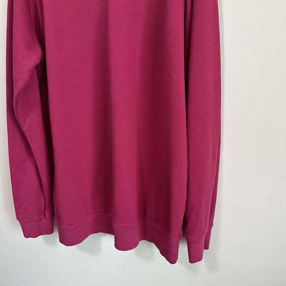 Peloton Sweatshirt L Everyday Oversized Crewneck Pink Floral Logo Bike NEW - Picture 8 of 10